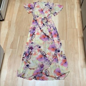 Floral wrap dress
